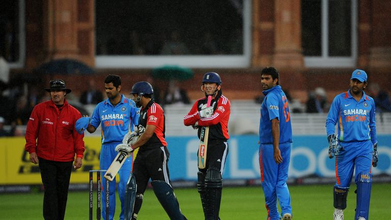 The rain hammers down at Lord's as Ravi Bopara and Graeme Swann can't quite guide England to victory