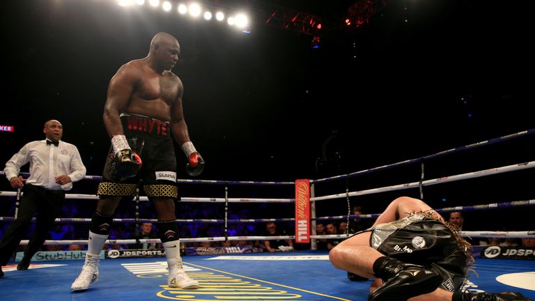 Ian John-Lewis was the referee for Whyte vs Parker