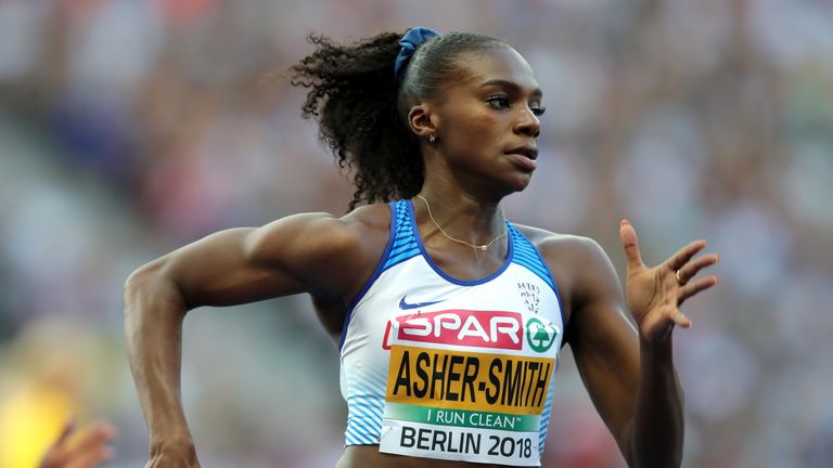 Dina Asher-Smith qualified for the 200m final