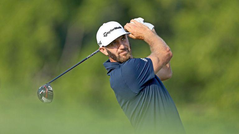 Dustin Johnson raced up the leaderboard with five birdies in six holes