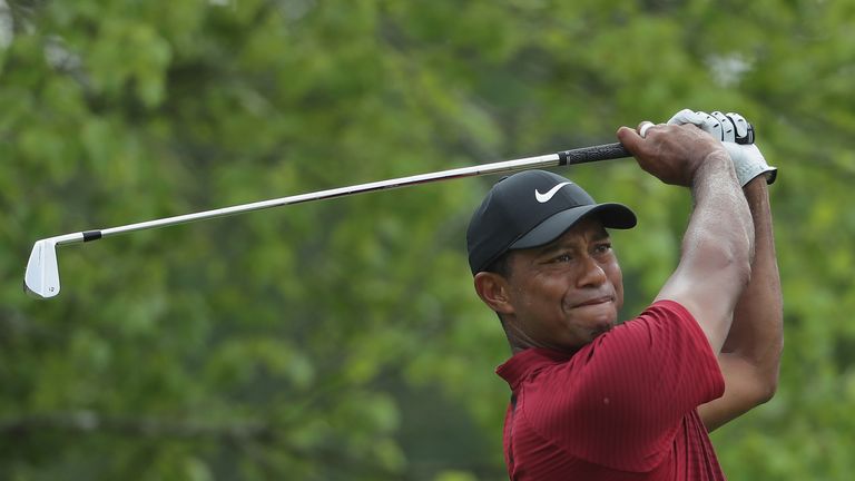 Tiger Woods pushed Koepka all the way at Bellerive