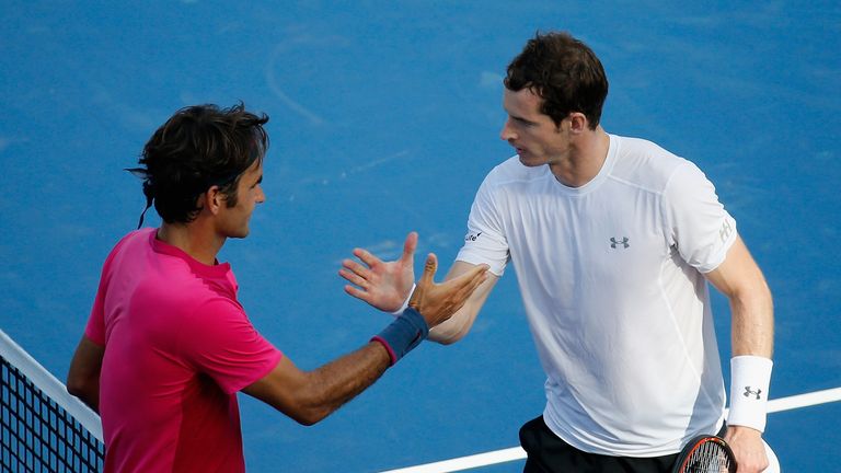 Roger Federer (left) could face a blockbuster third-round date with Andy Murray in Cincinnati