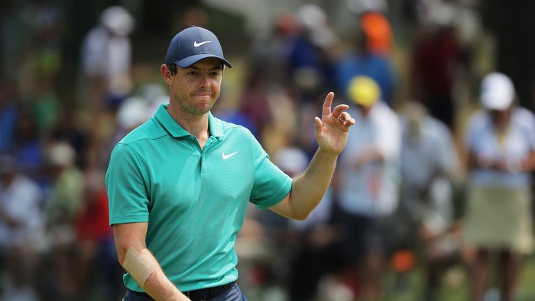 Rory McIlroy was not happy with his swing at Bellerive