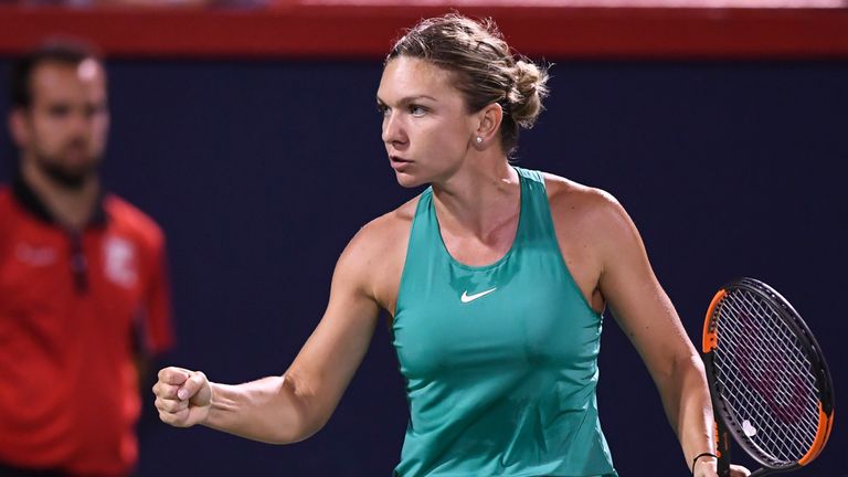 Simona Halep came through her double-header