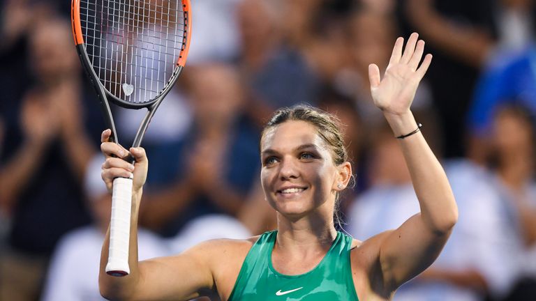 Simona Halep marched into the Rogers Cup final in Montreal