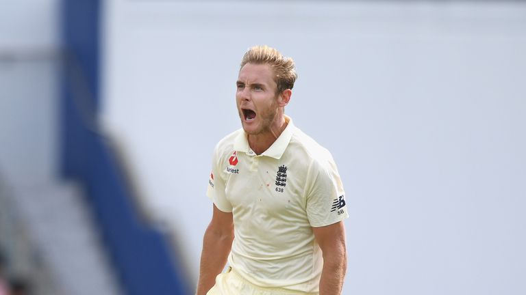Stuart Broad took his 15th Test career four-wicket haul for England