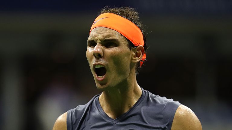   Nadal was pushed hard on his way to the last four at Flushing Meadows. 