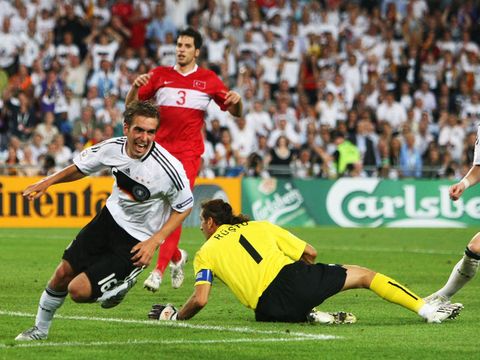 Image of Lahm celebrates his late winner