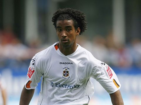 Image of Brown looking at Langley