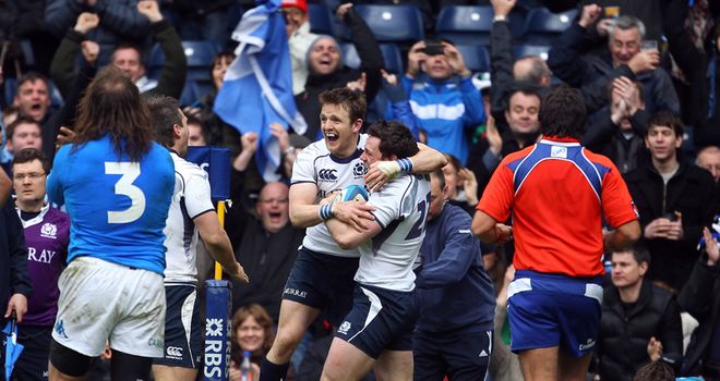 De Luka: Scored Scotland&#39;s first try at Murrayfield since November 2009