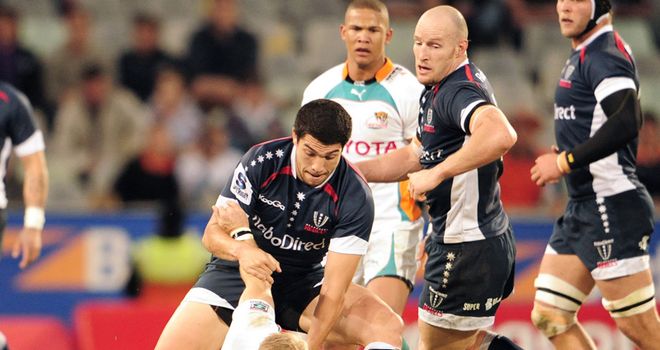 Cruising to victory: Pretorius is tagged by Philllips