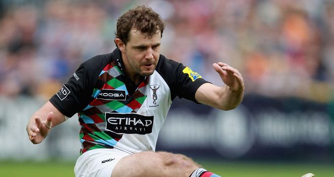 Evans booted 19 points in Quins&#39; victory over London Irish