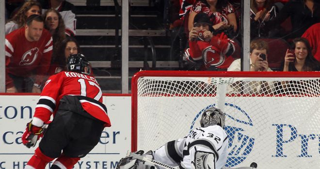 Ilya Kovalchuk scores in the shoot-out