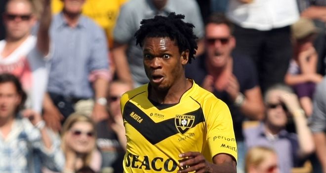 Michael Uchebo: The VVV Venlo striker has been heavily linked with a move to Stoke City
