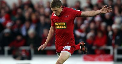 Rhys Priestland: Bagged an 11-point haul for Scarlets