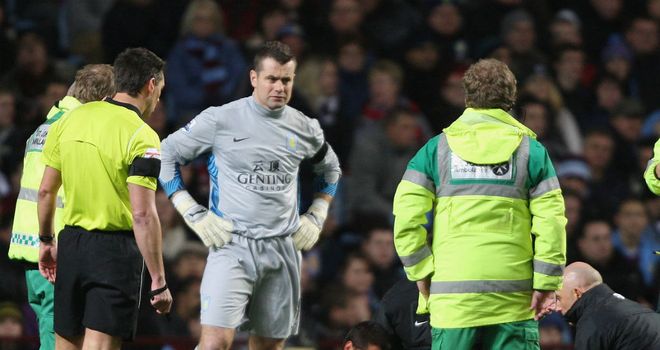 Shay Given: Alex McLeish hoping the Irish goalkeeper has not suffered a bad hamstring tear