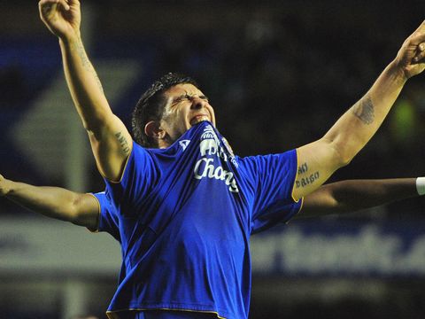 Image of Denis Stracqualursi: Everton striker is pleased to be playing and scoring goals