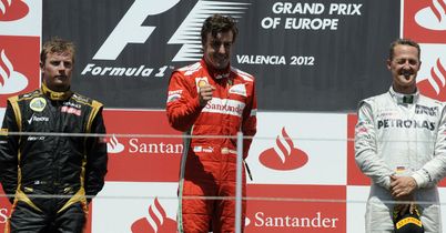 Michael Schumacher (R): Looking forward to watching his former rivals battle it out at the same team