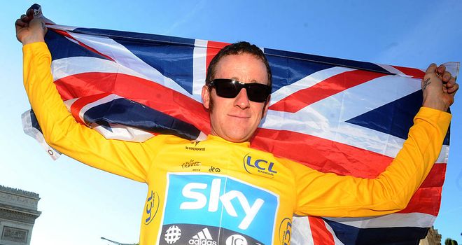 Bradley Wiggins: Became the first British rider to win the Tour de France in 2012