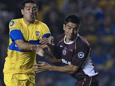 Image of Lanus defender Paolo Goltz (right) is hoping for Betis switch