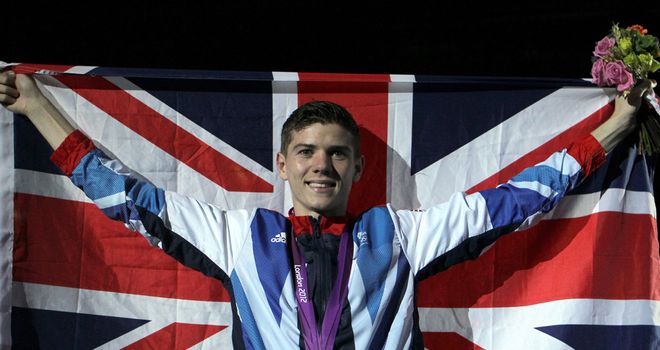 Luke Campbell celebrates another gold medal for Team GB
