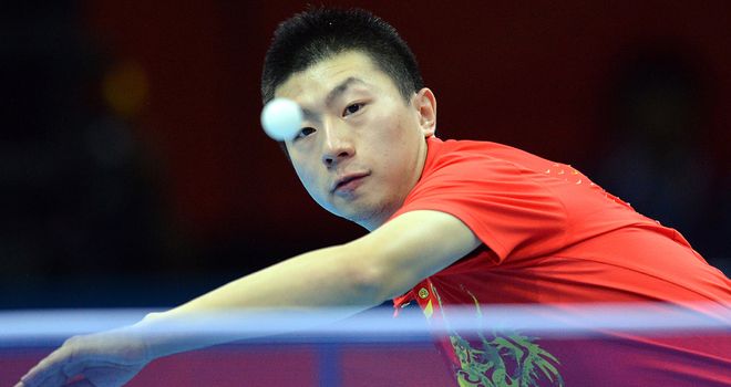 12 year old faces world No 1 table  tennis player Ma Long  