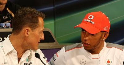 Michael Schumacher: Says Lewis Hamilton has joined a team on the up