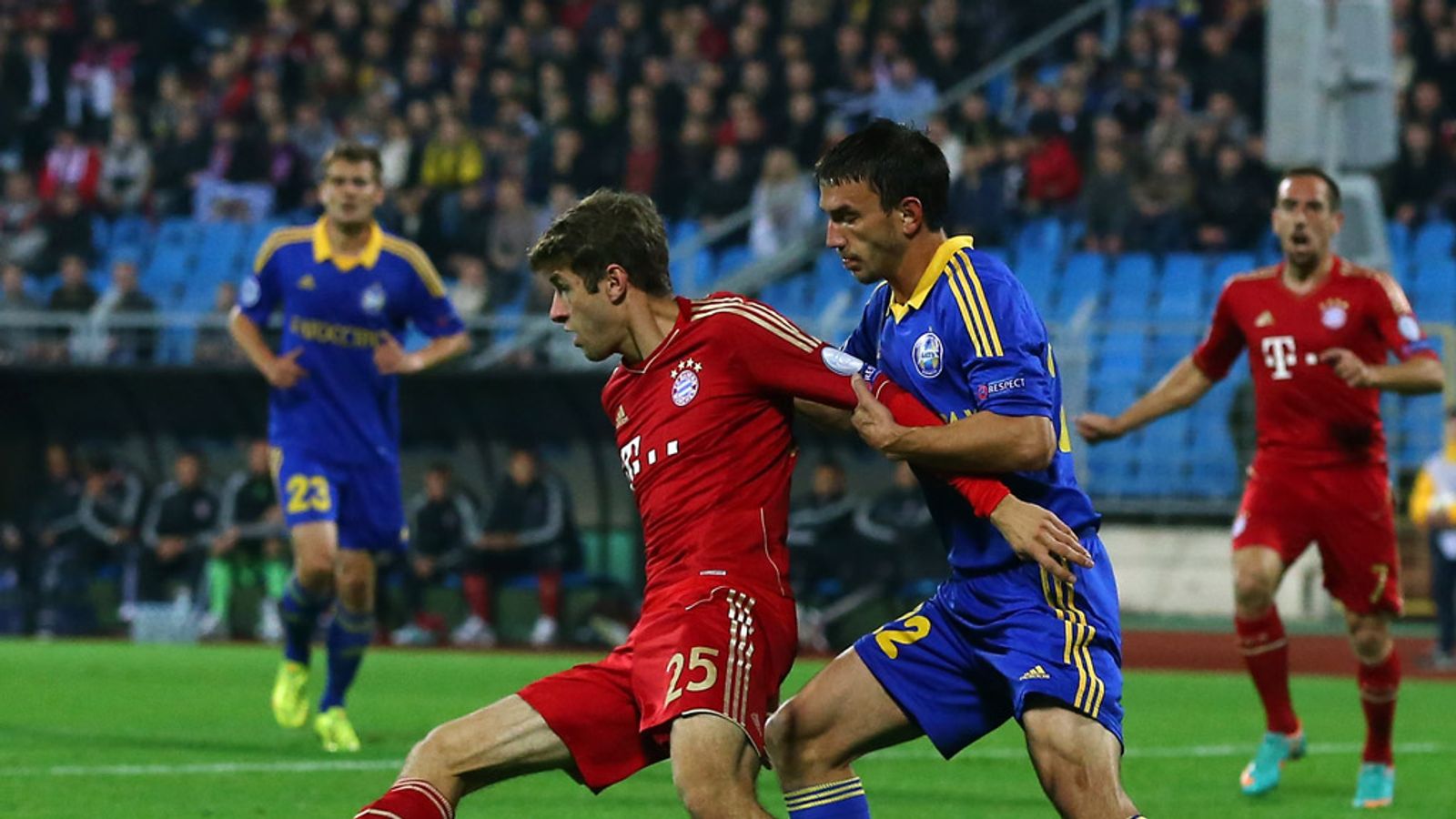 BATE Borisov 3 1 Bay Munich Match Report Highlights
