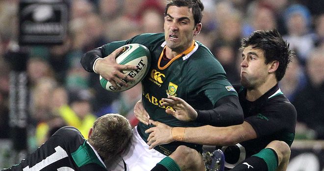 Ruan Pienaar scored the only try of the match for the Springboks