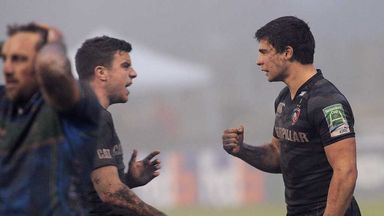 Leicester celebrate their late victory