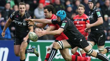 Action from the Ospreys' superb 17-6 win over Toulouse