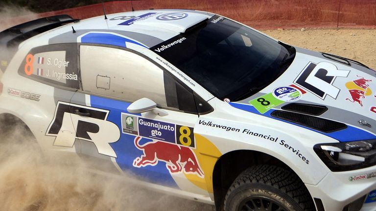 Sebastien Ogier in action during Rally Mexico victory