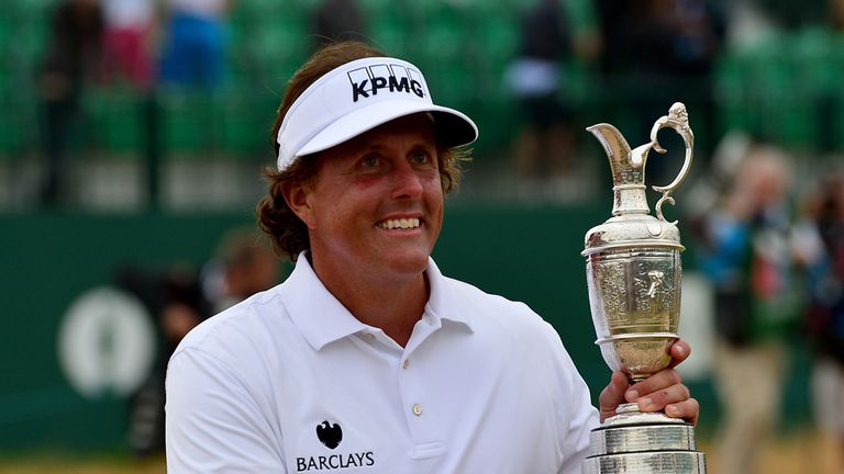 Phil Mickelson came from five strokes back to clinch The Open in 2013