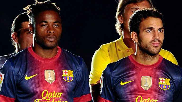 Alex Song: With Cesc Fabregas at Barcelona last season