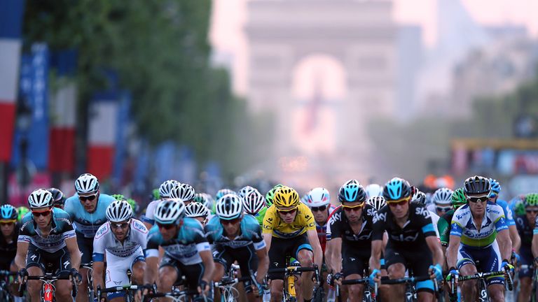 Chris Froome rode into Paris in yellow last year