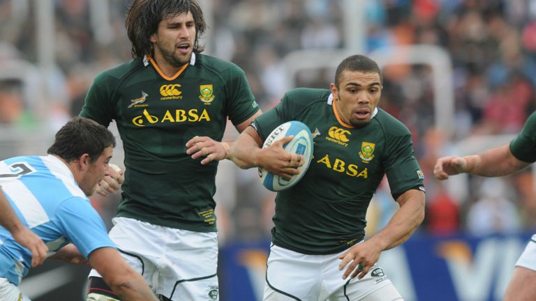 Bryan Habana: Continues on the wing for the Springboks