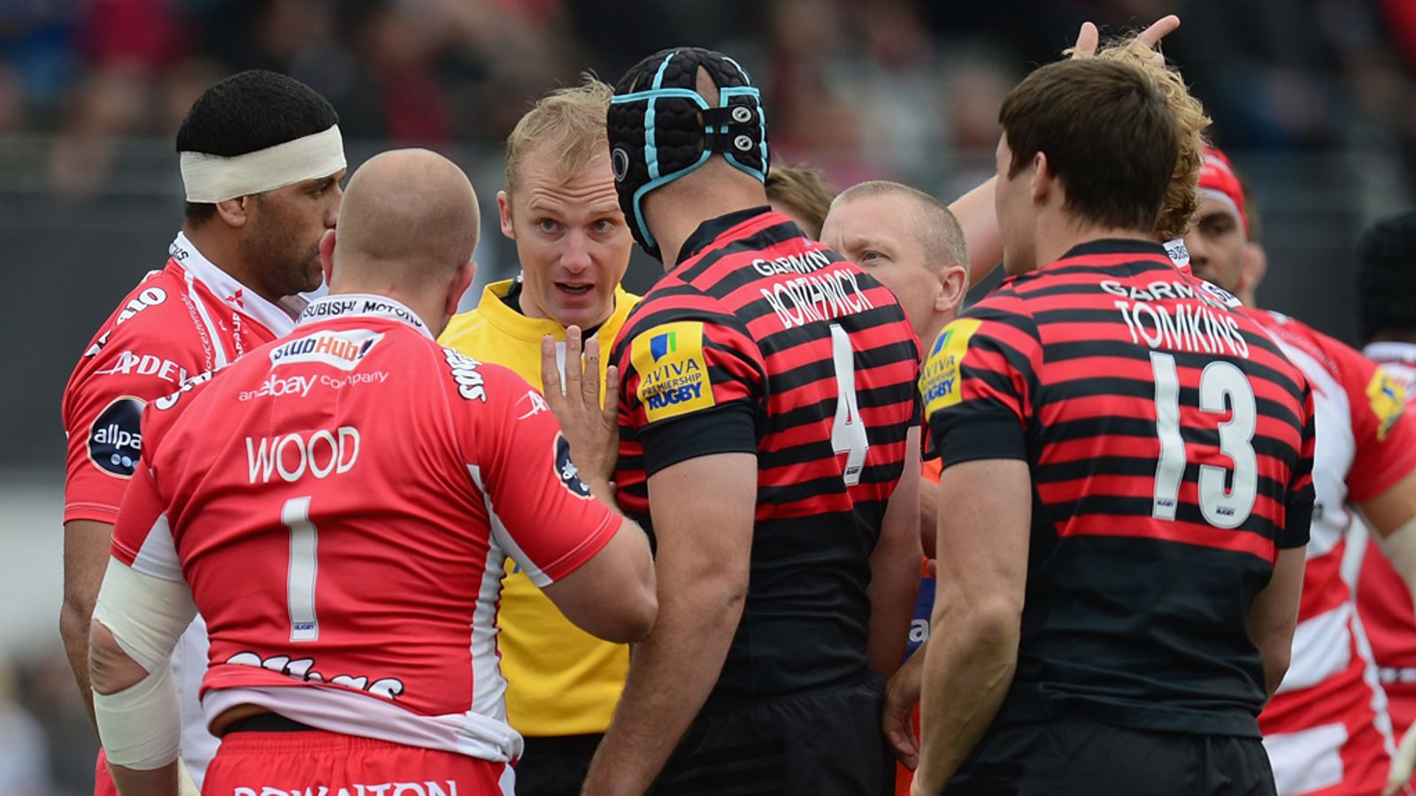 Aviva Premiership Gloucester prop Nick Wood banned for eight weeks for stamp Rugby Union News