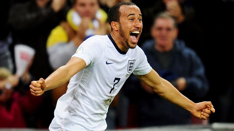 Townsend anotó un gol impresionante en su debut en Inglaterra contra Montenegro en 2013