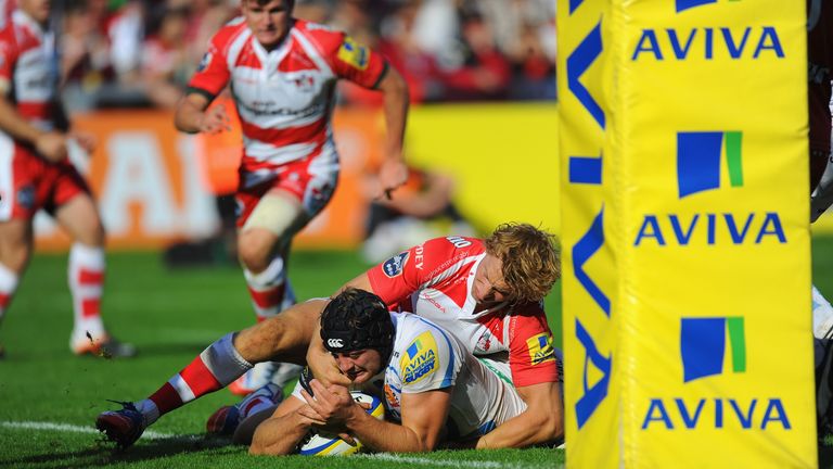 Dean Mumm: Scored the second of Exeter&#39;s two tries