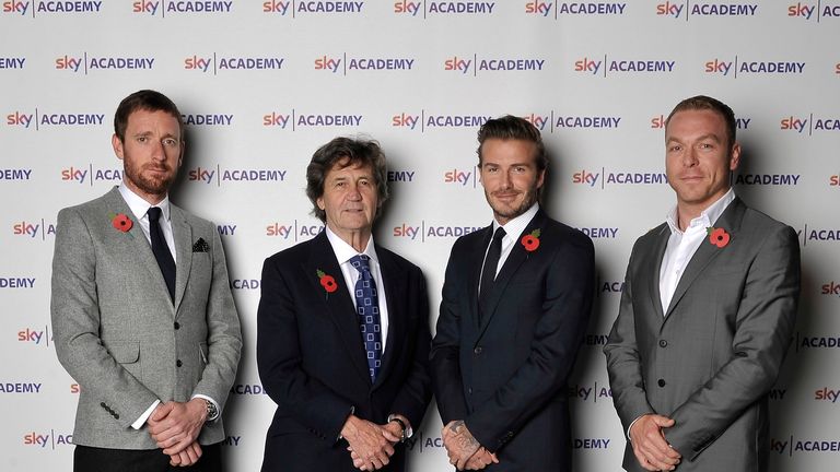 Sky academy. Дэвид Бекхэм анкл. Launch Academy. David Beckham and Maserati Launch bespoke.