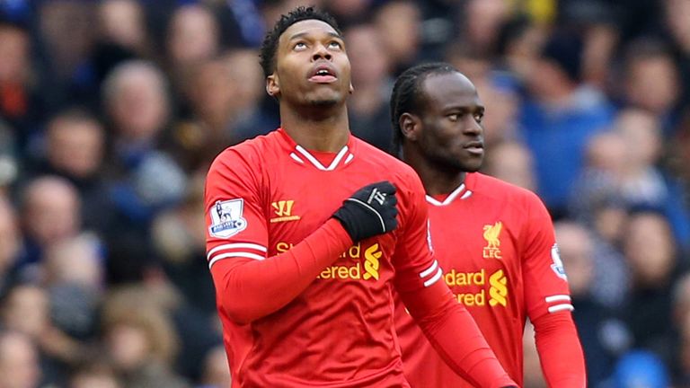 Daniel Sturridge: Shows his relief after goal