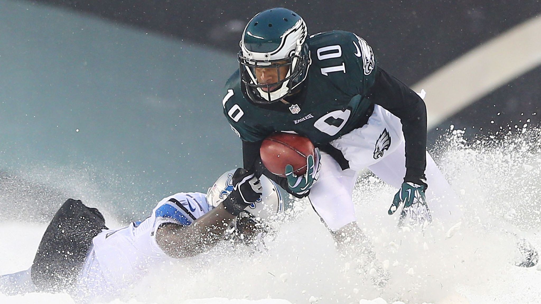 Lions vs Eagles 2013 Highlights Snow Game 