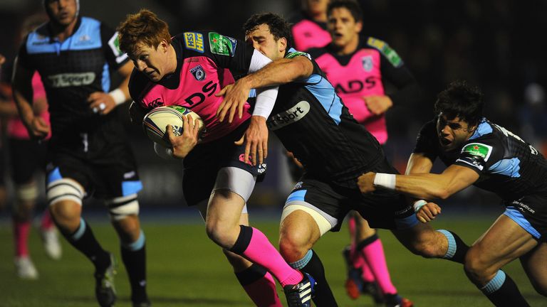 Rhys Patchell: Heads to the try line for Cardiff Blues