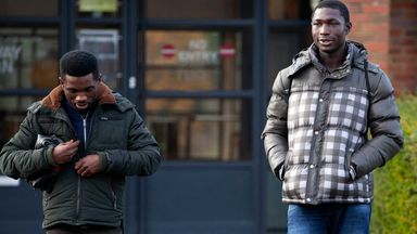 Image of Reuben Gabriel (r) and Rabiu Ibrahim: Have left Ayrshire