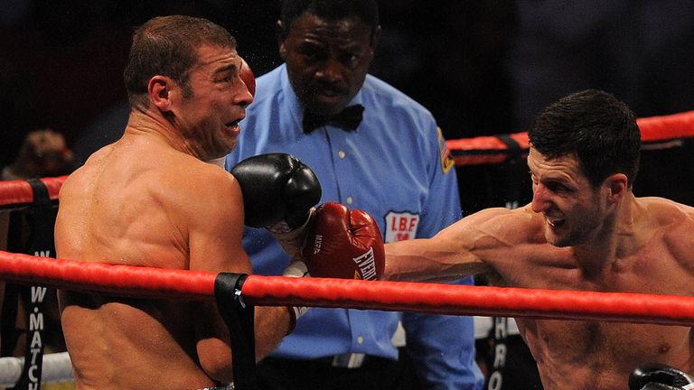 Froch (right) admits even he was shocked how quickly he got rid of Bute