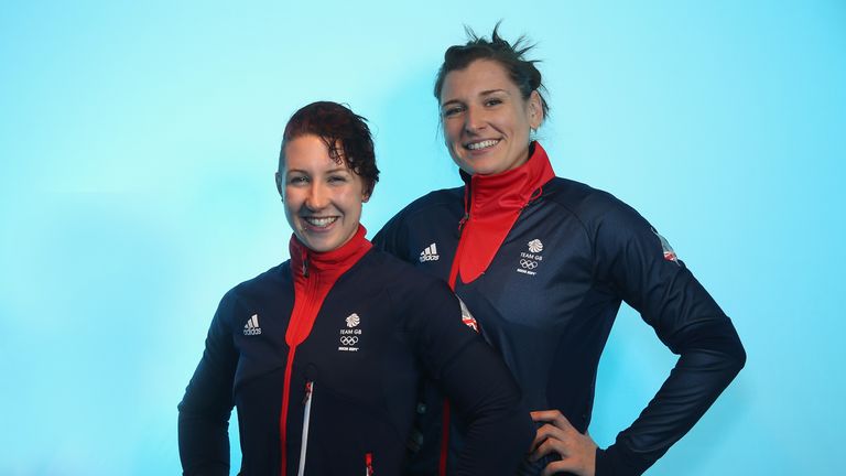 Paula Walker (right) with Sochi team-mate Rebekah Wilson