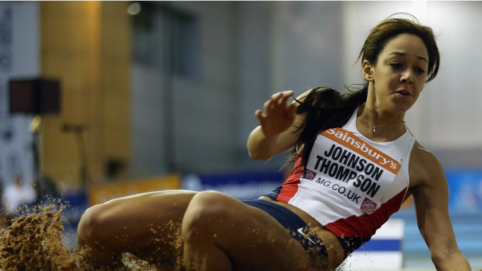 Heptathlete Katarina Johnson-Thompson won her second UK indoor title in as ...