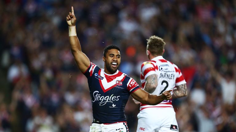 Michael Jennings: Scored three tries to dash Wigan hopes