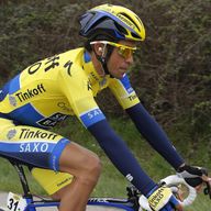 Alberto Contador lost two seconds to rival Alejandro Valverde