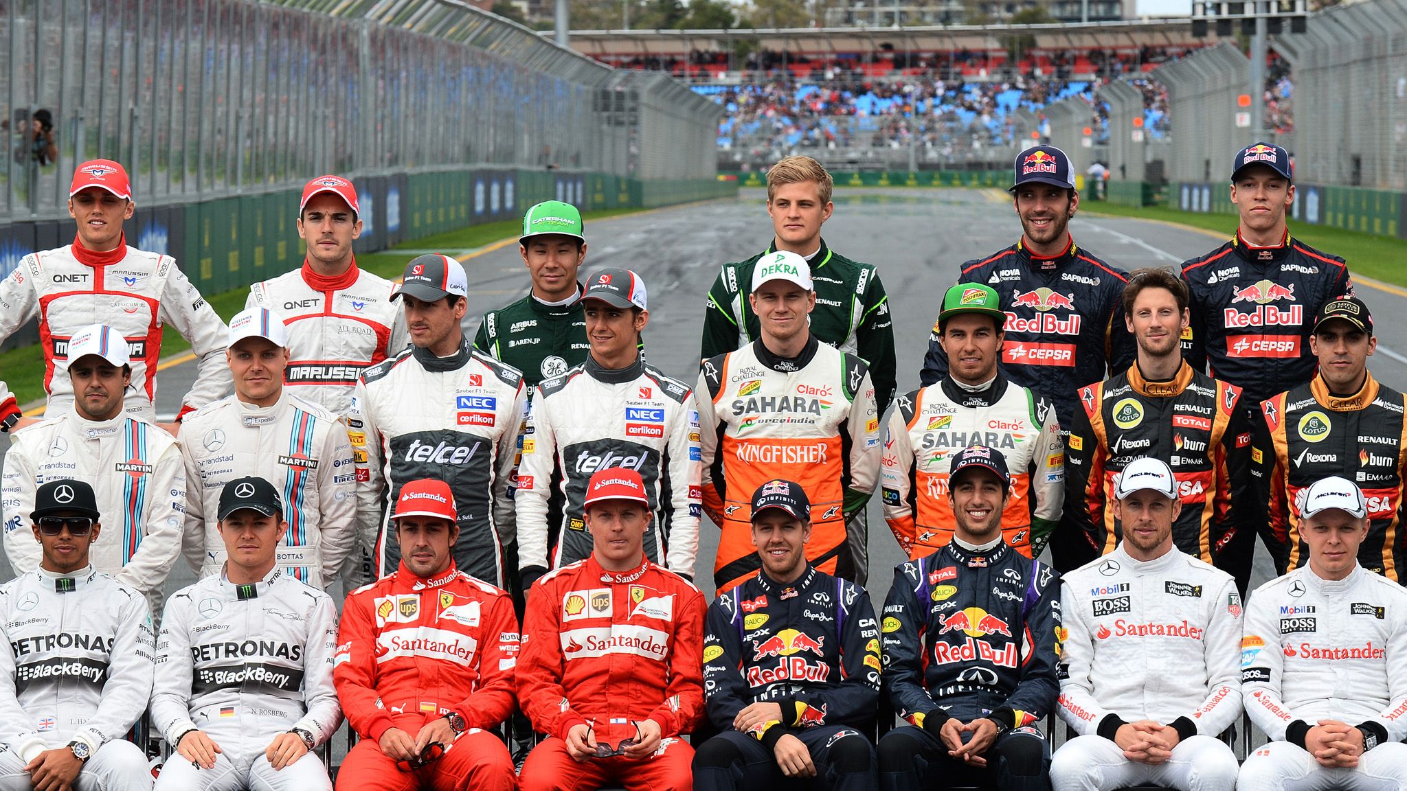 f1 drivers 2014